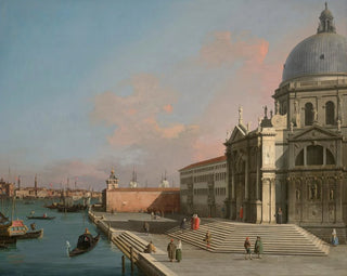 Wenecji, Wielki Kanał widziany na wschód z Santa Maria della Salute - Canaletto — widok dzieła