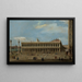 Wenecja Piazzetta patrząc na zachód z Libreria - Canaletto — oprawiony obraz na ścianie