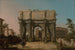 Widok na Łuk Konstantyna z Koloseum - Canaletto — widok dzieła