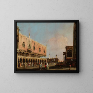 Widok na Piazzetta San Marco na południe - Canaletto — oprawiony obraz na ścianie