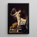 L'amour triomphe de tout - Le Caravage — oprawiony obraz na ścianie