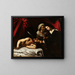 Judith decapitującą Holofernes - Caravaggio — oprawiony obraz na ścianie