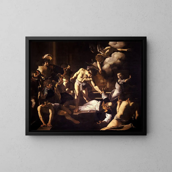 Męczeństwo świętego Mateusza - Caravaggio — oprawiony obraz na ścianie