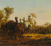 Karawana na pustyni - Jean-Baptiste Hilaire — widok dzieła