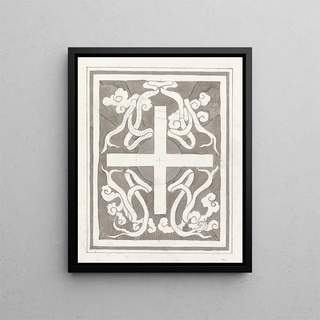 Carel Adolph Lion Cachet - Ontwerp met een kruis.webp