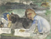 Dwóch dzieci rysujących - Carel Adolph Lion Cachet — widok dzieła