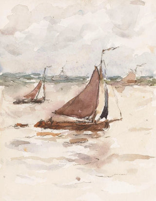 Carel Nicolaas Storm van sGravesande - Zeilende vissersschepen op de Schelde.webp