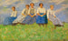 L'étude des jeunes filles - Carl Bantzer — widok dzieła
