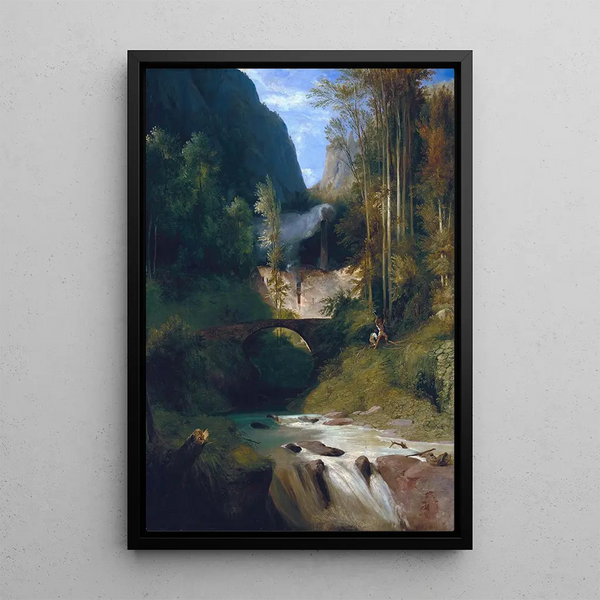 Reprodukcja obrazu Przepał Gorge niedaleko Amalfi - Carl Blechen