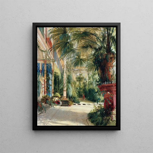 L'intérieur de la Palm House - Carl Blechen — oprawiony obraz na ścianie