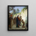 Le Christ guérit l'aveugle - Carl Bloch — oprawiony obraz na ścianie