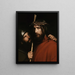 Chrystusa z żartującym żołnierzem - Carl Bloch — oprawiony obraz na ścianie