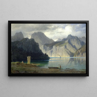 Carl Bolze - Abend am Traunsee.webp