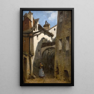 Carl Bolze - Gasse in Burghausen.webp