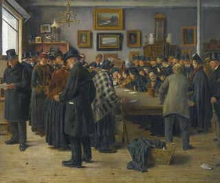 w sali aukcyjnej - Carl Carlsen — widok dzieła