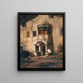 Carl Eduard Onken - An Inner Courtyard in the South.webp