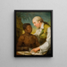 Podwójny portret Carla Bernharda Wadström 1746-1799 i księcia Petera Panaha - Carl Frederik von Breda — oprawiony obraz na ścianie