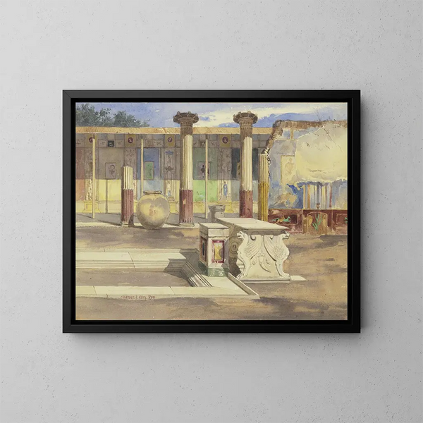 Dom Méleagre w Pompejach - Carl Friedrich Heinrich Werner — oprawiony obraz na ścianie