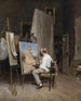 Le peintre dans son atelier - Carl Friedrich Heinrich Werner — widok dzieła