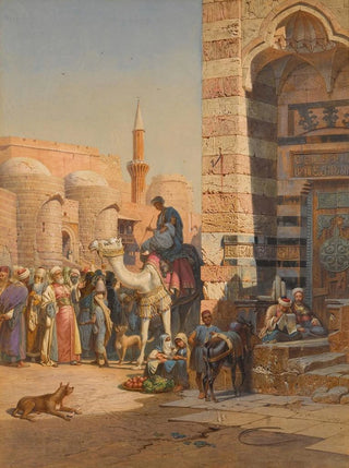 Carl Friedrich Heinrich Werner - Street in Cairo.webp