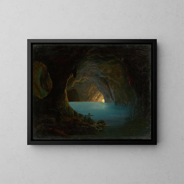 La Grotte Bleue à Capri - Carl Friedrich Seiffert — oprawiony obraz na ścianie