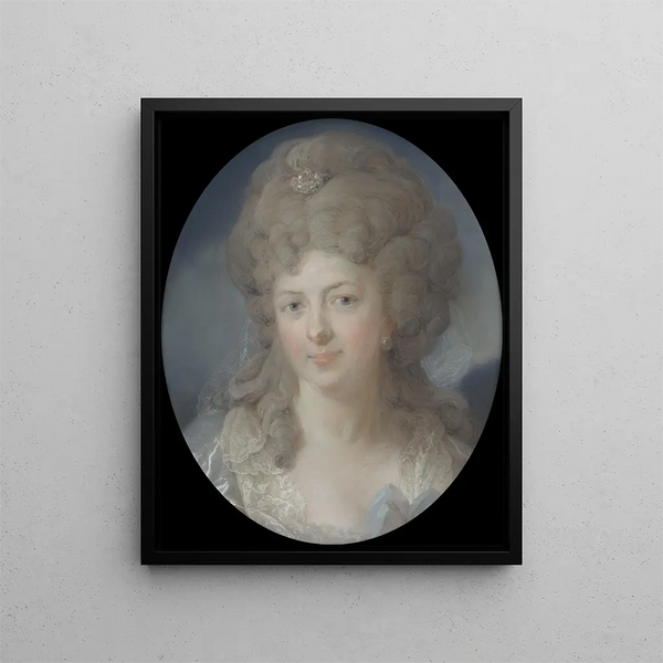 Mme Ann Katarina Hedenberg née Levin - Carl Gustaf Pilo — oprawiony obraz na ścianie