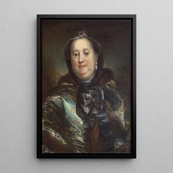 Portret księżnej Antoinette Amalie de Brunswick-Wolfenbüttel - Carl Gustaf Pilo — oprawiony obraz na ścianie