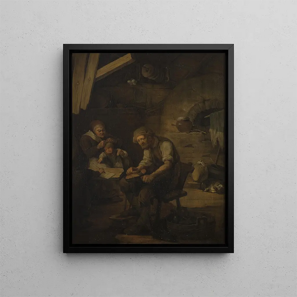 Rodzina Cobblers - Carl Gustaf Pilo — oprawiony obraz na ścianie