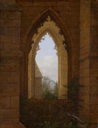 Carl Gustav Carus - Gothic Windows in the Ruins of the Monastery at Oybin.webp
