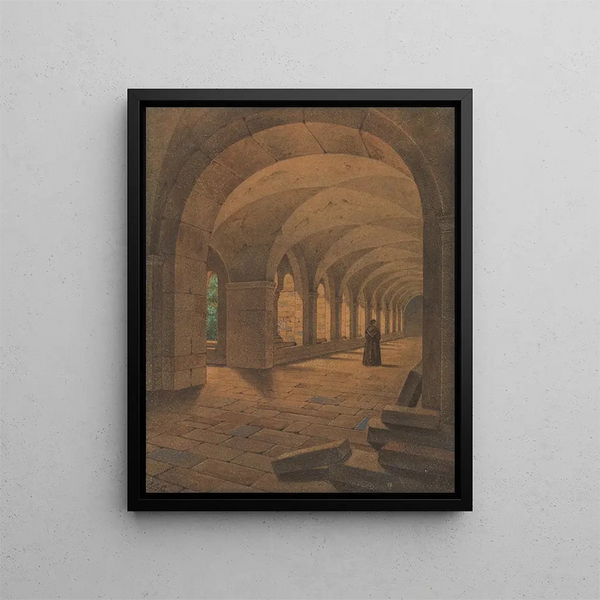 Cloître romain - Carl Gustav Carus — oprawiony obraz na ścianie