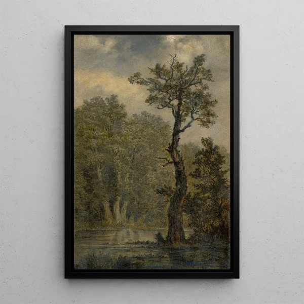 pejzażu leśnego - Carl Gustav Carus — oprawiony obraz na ścianie