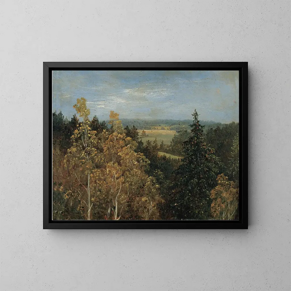 krajobrazu z drzewami - Carl Gustav Carus — oprawiony obraz na ścianie