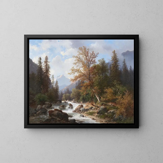 Carl Hasch - Gebirgsbach in der Ramsau.webp