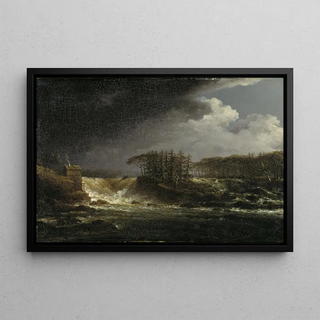 Carl Johan Fahlcrantz - A Waterfall lvkarleby.webp