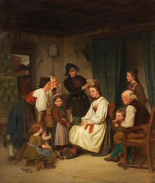 Dekoracje ślubne - Carl Johann Lasch — widok dzieła