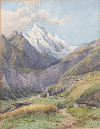 Carl Lafite - Das Mlltal mit dem Groglockner.webp