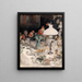 Autour de la lampe du soir - Carl Larsson — oprawiony obraz na ścianie