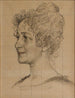 Studium głowy pani Signe Thiel - Carl Larsson — widok dzieła
