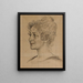 Studium głowy pani Signe Thiel - Carl Larsson — oprawiony obraz na ścianie