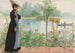 Karin nad morzem - Carl Larsson — widok dzieła