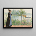 Karin nad morzem - Carl Larsson — oprawiony obraz na ścianie