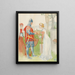 Lisana i Margon - Carl Larsson — oprawiony obraz na ścianie