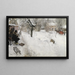 Pejzażysta na świeżym powietrzu Motyw zimowy z Sgatan 145 Stockholm - Carl Larsson — oprawiony obraz na ścianie