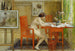 Le modèle écrivant une carte postale - Carl Larsson — widok dzieła