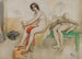 Le Modèle et les mannequins - Carl Larsson — widok dzieła