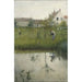 Le vieil homme et le jardin d'enfants - Carl Larsson — widok dzieła