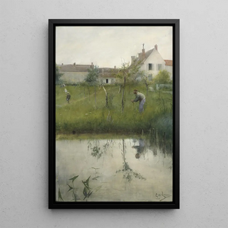 Carl Larsson - The Old Man and the Nursery Garden.webp