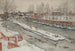 La glissoire à bois, scène d'hiver - Carl Larsson — widok dzieła