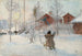 La Cour et la Buanderie - Carl Larsson — widok dzieła