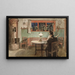 Kiedy dzieci śpią - Carl Larsson — oprawiony obraz na ścianie